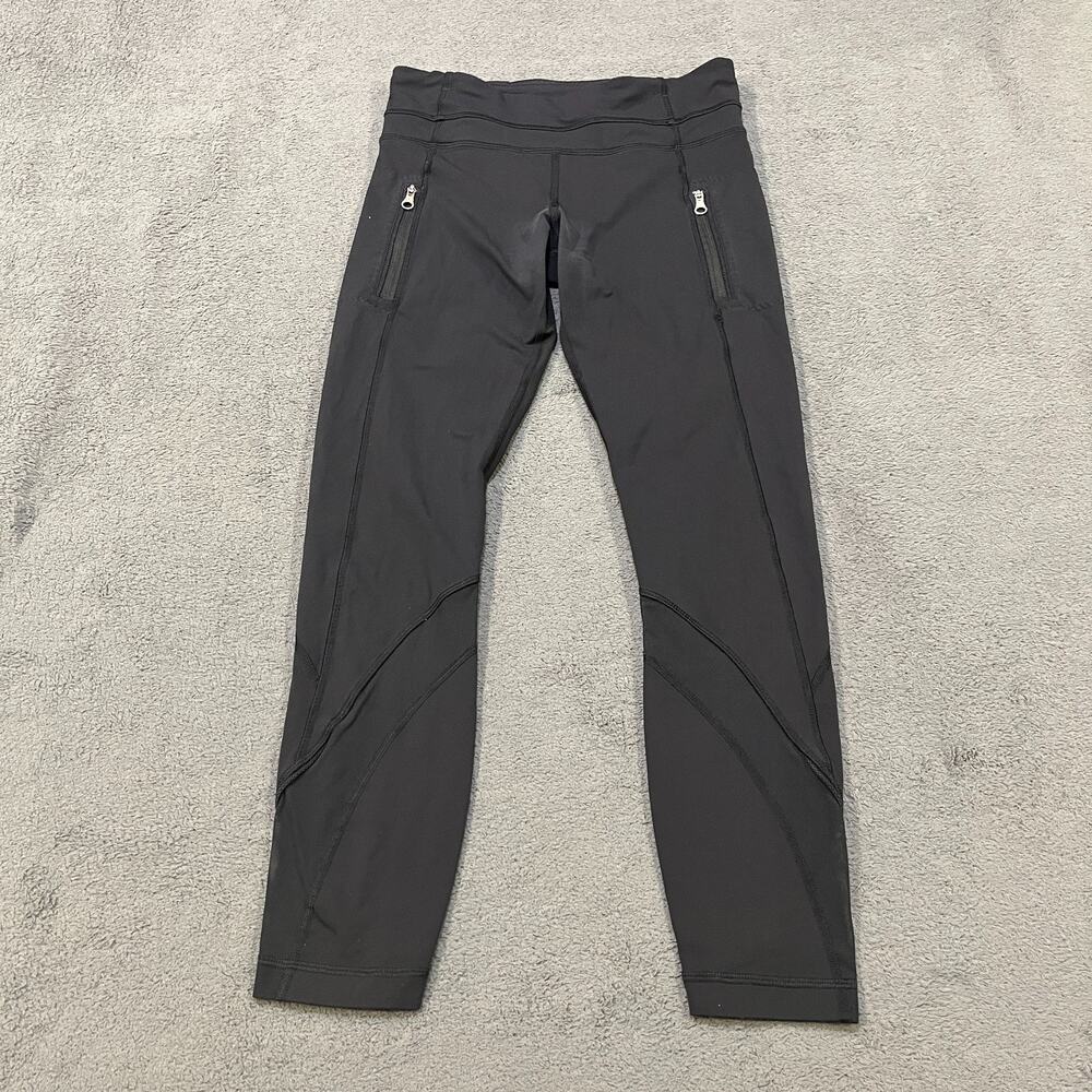 Lululemon Inspire Tight II Black Athletic Yoga Leggings Women's Size 4